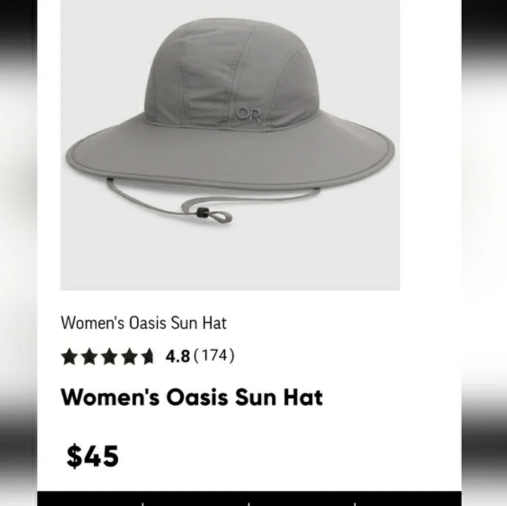 Outdoor Research Oasis Sun Hat in a light khakis tan color size M